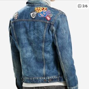Levi's Jacket Men's Medium Denim Trucker Patchwork Limited Edition RARE*